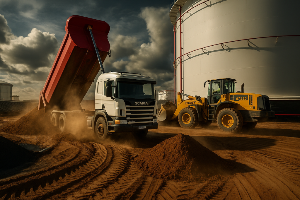 Relleno de contención de fluidos – Tanques Aerotan (Oiltanking)